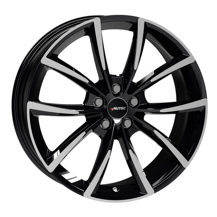 Autec Astana 9,0x21 ET43 5x108 21" Wheel black polished