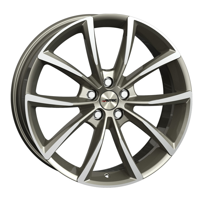 Autec Astana 9,0x19 ET37 5x108 19" Wheel titanium silver polished