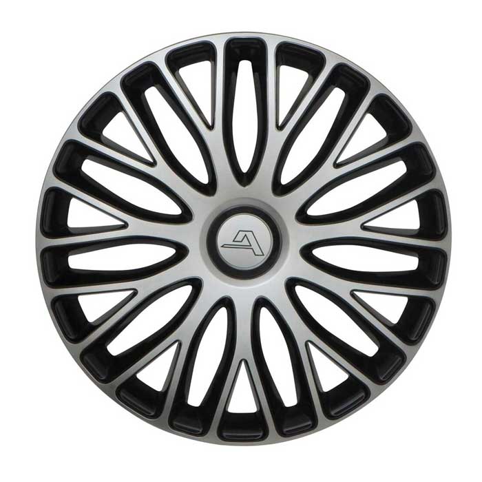 ALCAR 17" Wheel covers Milano silver dark QALWCMI17BI