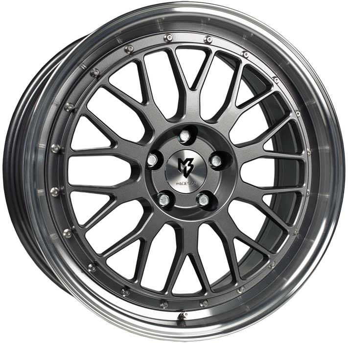 MB Design LV1 8,5x20 ET45 5x112 20 Inch wheel glossy grey polished