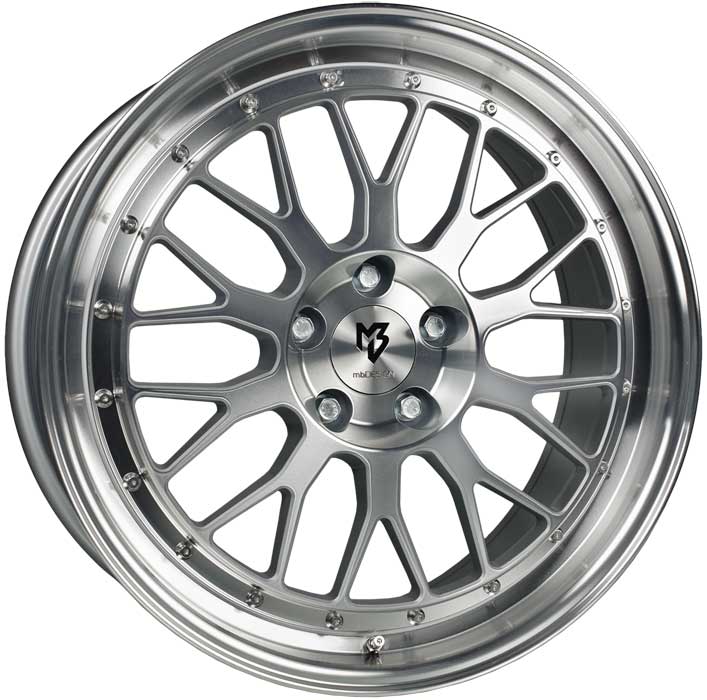 MB Design LV1 9x20 ET42 5x112 20 Inch wheel silver full polished